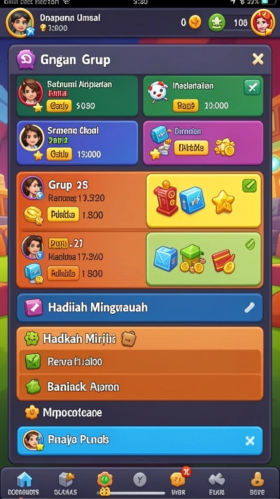 Tampilan grafis yang menakjubkan dan penuh warna.
