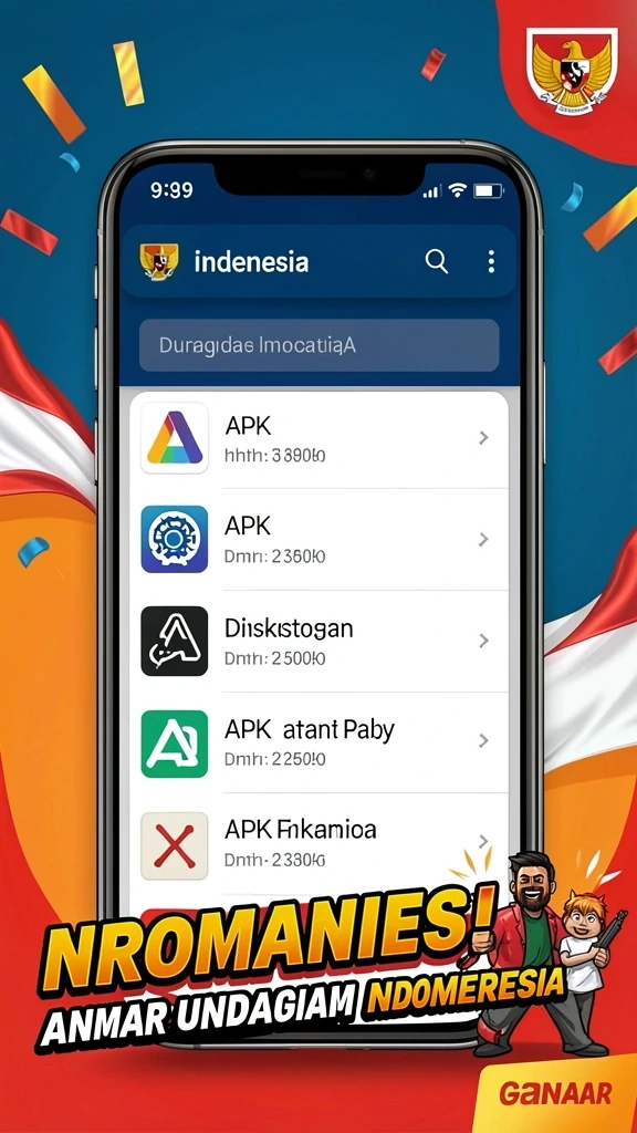 Tampilan menu utama yang menarik dan mudah dinavigasi.