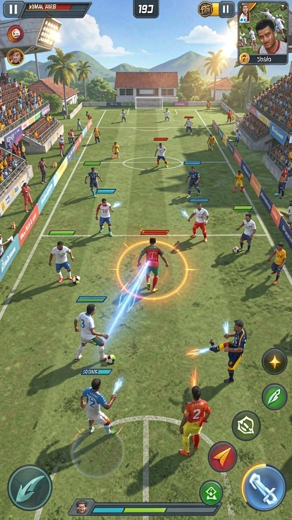 Tangkapan layar saat bertarung di mode multiplayer.