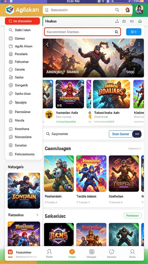 Screenshot karakter utama dalam pertempuran.