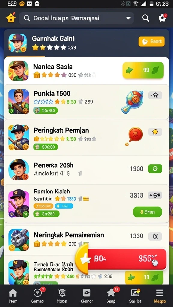 Skrinsut permainan dengan grafis visual yang memukau.