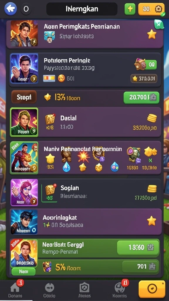 Hadiah harian yang menarik untuk setiap pengguna.