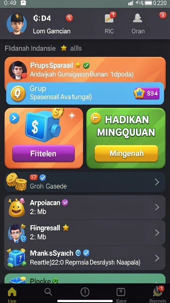 Antarmuka yang ramah pengguna dan menarik.
