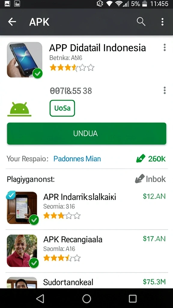 Gambaran antarmuka utama HP777 yang menarik.