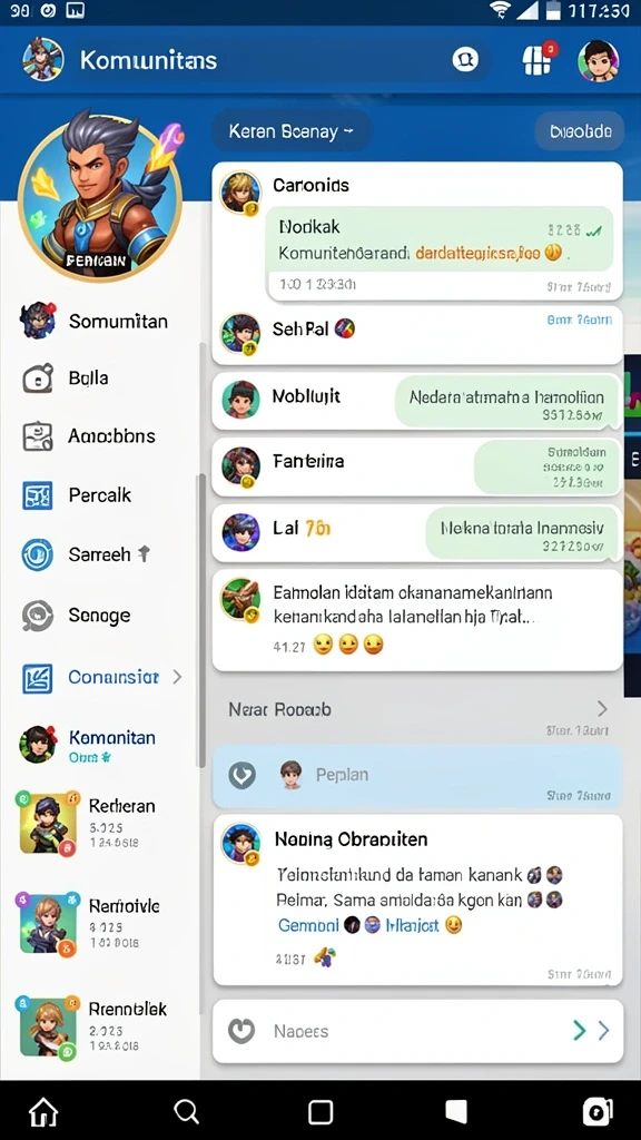 Tampilan antarmuka yang menarik dan user-friendly.