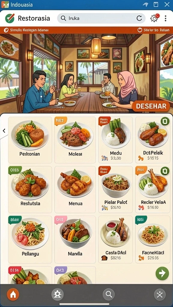 Tampilan antarmuka yang menarik dan mudah digunakan.