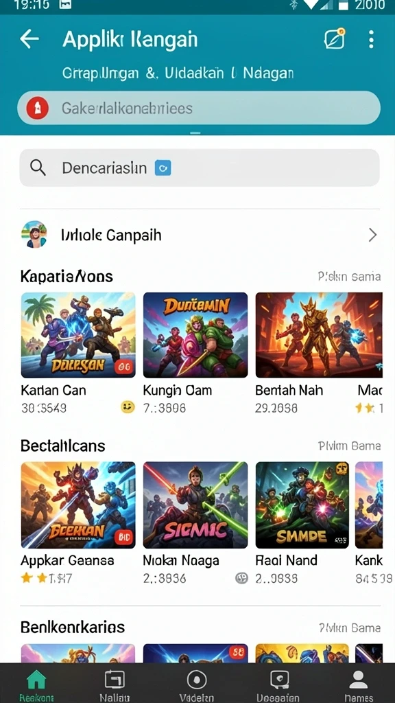 Grafis yang memukau dan berwarna-warni.