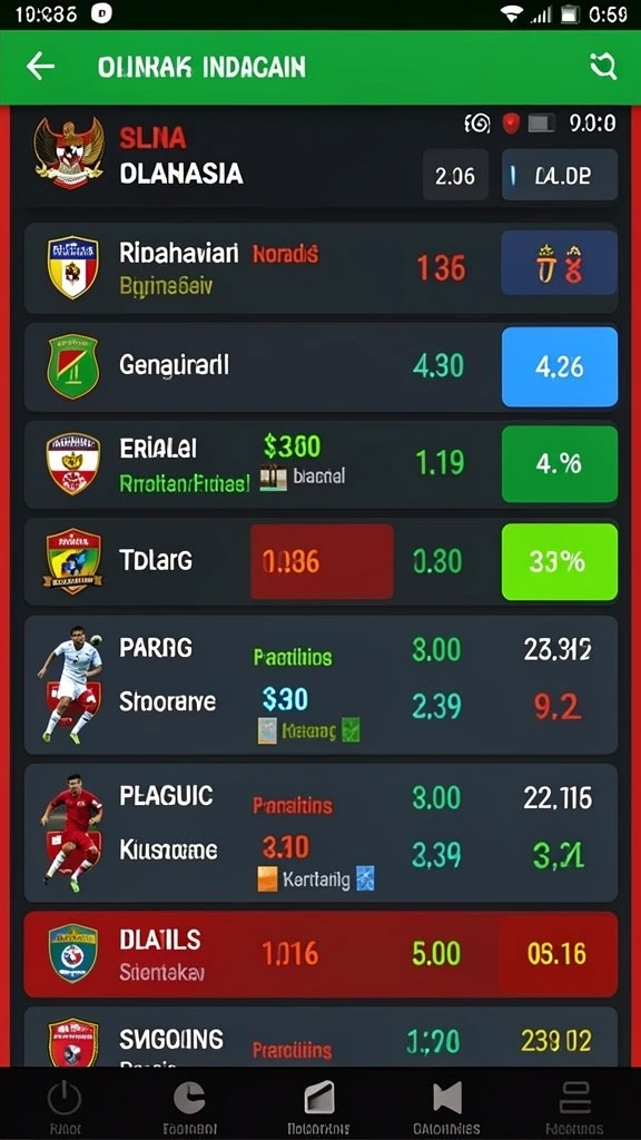 Tampilan slot dengan berbagai tema yang unik.