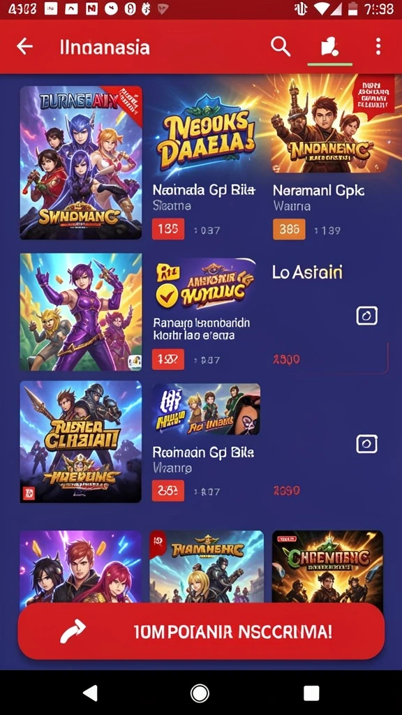 Tantangan seru di setiap level yang baru.