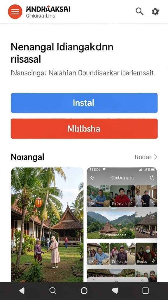 Tampilan awal yang menarik dan intuitif.