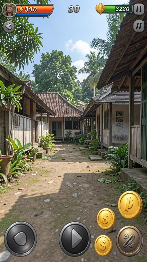 Gameplay yang seru dan menantang setiap level.