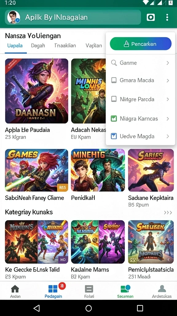 Tampilan antarmuka yang user-friendly.