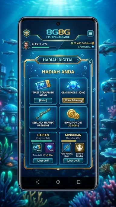 8g8g — layar beranda